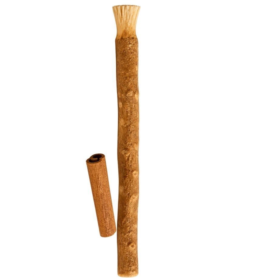 MISWAK Pack of Three natural wood sticks shown upright with a smaller matching stick piece on a white background.
